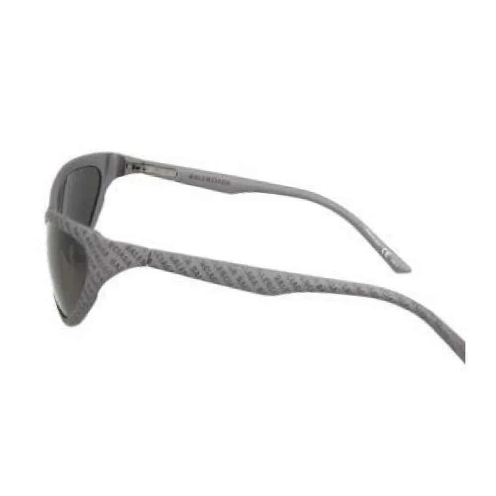 Balenciaga Logo Womens Grey Aluminum Metal Frame UV Sunglasses with Case New